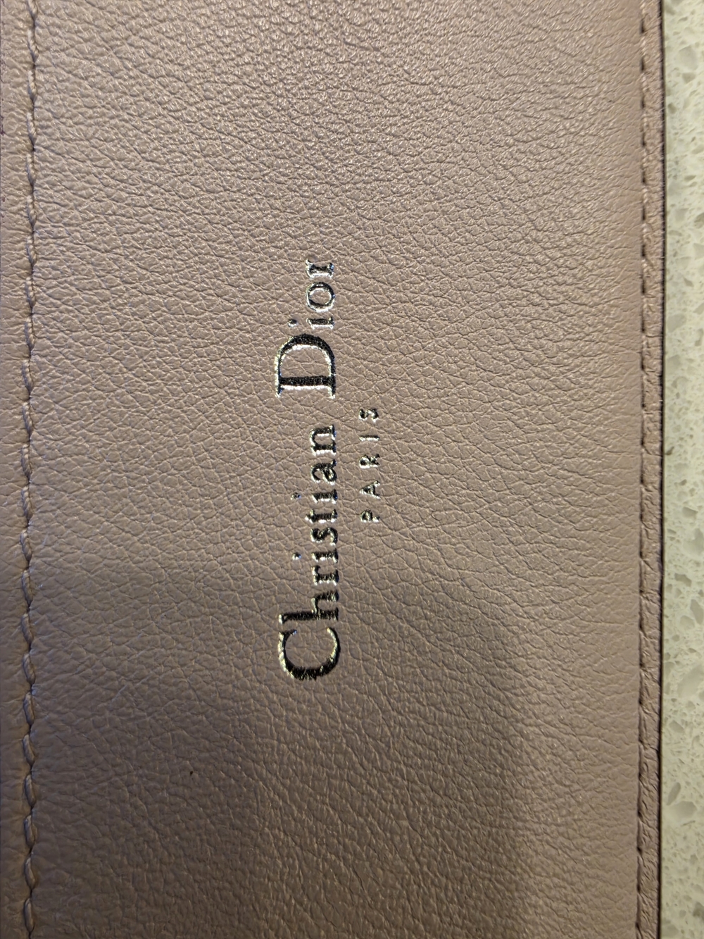 Dior Womans Leather Wallet - Mauve Excellent Condition!